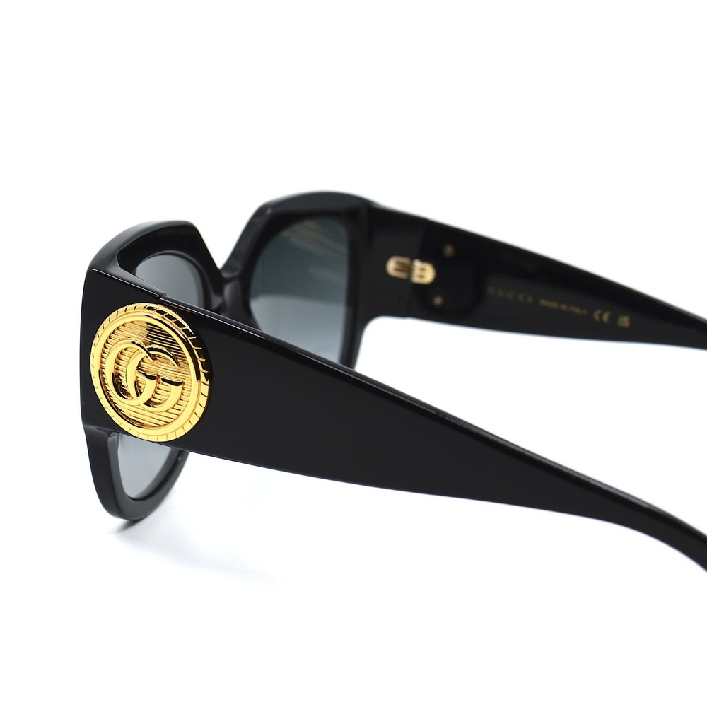 NEW GUCCI GG1407S 001 BLACK GREY AUTHENTIC SUNGLASSES - Picture 8 of 16